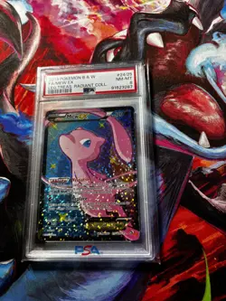 2013 Pokemon B & W Leg. Treasures Radiant Coll. 24/25 FA Mew Ex PSA 8 NM-MT - Image 1