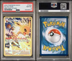 2022 POKEMON SWORD & SHIELD BRILLIANT STARS #TG04 FULL ART/JOLTEON PSA 8 - Image 2