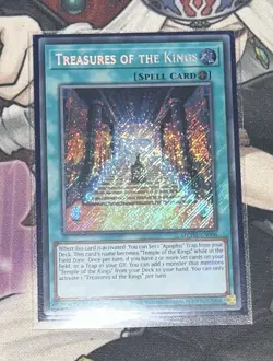 Yu-Gi-Oh Treasures of the Kings MZTM-EN006 1st Edition Secret Rare Card - Image 1