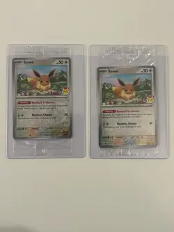 1x Eevee Pokemon Day Stamp Prismatic Evolutions Set TCG Card 074/131 Sealed/new - Image 1