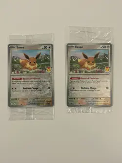 1x Eevee Pokemon Day Stamp Prismatic Evolutions Set TCG Card 074/131 Sealed/new - Image 2