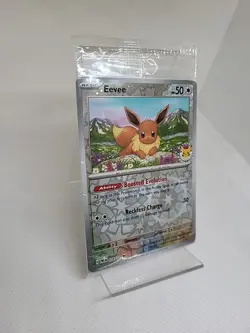 Eevee 074/131 Pokemon Day Stamp Promo Prismatic Evolutions Set TCG Card Sealed - Image 2