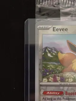 Eevee Pokemon Day Stamp Prismatic Evolutions Set TCG Card 074/131 Sealed - Image 2