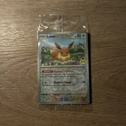 Eevee Pokemon Day Stamp Prismatic Evolutions Set TCG Card 074/131 Sealed - Image 1