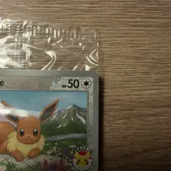 Eevee Pokemon Day Stamp Prismatic Evolutions Set TCG Card 074/131 Sealed - Image 2