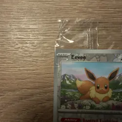Eevee Pokemon Day Stamp Prismatic Evolutions Set TCG Card 074/131 Sealed - Image 5