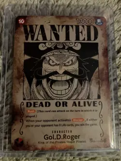 One Piece TCG OP13 Gol.D.Roger Wanted Poster Card - Carrying On His Will - NM/M - Image 1