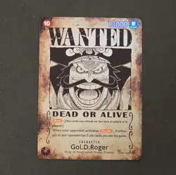 Gol D Roger OP09-118 SP Wanted Poster Manga OP13 One Piece Card English - Image 1