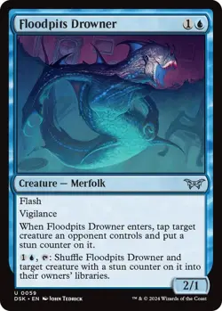 MTG Floodpits Drowner Foil #59 - Duskmourn DSK Near Mint Magic the Gathering - Image 1