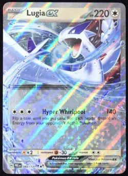 Pokemon TCG Lugia ex 082/131 2025 Prismatic Evolutions Double Rare Card - NM - Image 1