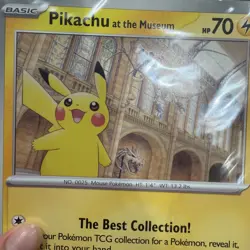 Pikachu At The Museum Pokemon x Natural History Museum Jumbo Promo - Pokemon TCG - Image 3