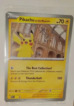 Pikachu At The Museum Jumbo Promo Card Natural History Museum x Pokemon TCG - Image 1