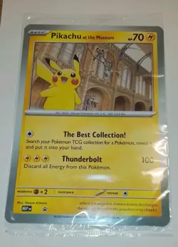 Pikachu At The Museum Jumbo Promo Card Natural History Museum x Pokemon TCG - Image 2