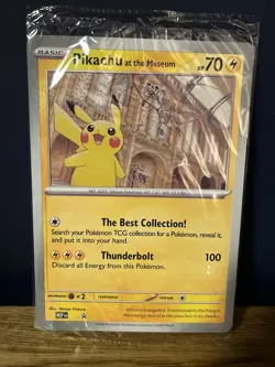 Pikachu At The Museum Jumbo Promo Card - Natural History Museum x Pokemon TCG - Image 2