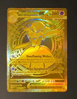 MEGA GARDEVOIR EX 187/132 Pokemon TCG Mega Evolution 187/132 Hyper Rare Gold MP - Image 1