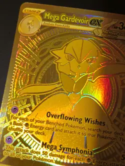 MEGA GARDEVOIR EX 187/132 Pokemon TCG Mega Evolution 187/132 Hyper Rare Gold MP - Image 3