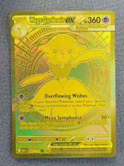 Pokemon Mega Gardevoir ex 187/132 Mega Evolution Gold Card - Pack Fresh NM - Image 1