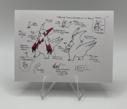Pokemon Polaroid Zangoose Sketch Art Card NON TCG ZA STUDIO - Image 1