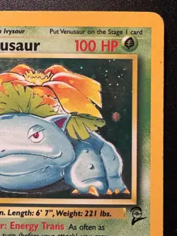 Venusaur 18/130 Base Set 2 Pokemon Card Holo Foil Rare HP - Image 4