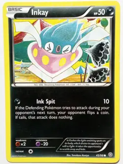 Inkay 45/98 - PL - XY Ancient Origins Pokemon Card - Tomokazu Komiya Art - Image 1