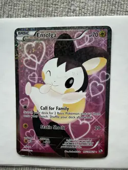Pokemon TCG Emolga RC23/RC25 Full Art Ultra Rare Holo Card Legendary Treasures - Image 1