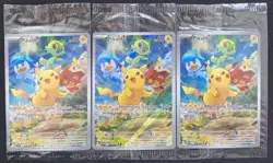 Pokemon - Pikachu SVP 027 - Scarlet & Violet Paldea Evolved ETB Promo SEALED X3 - Image 1