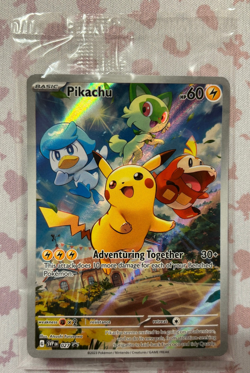 Pokemon Pikachu SVP 027 Scarlet & Violet Paldea Evolved ETB Promo SEALED NM - Image 1