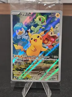Pokemon Pikachu SVP 027 Scarlet & Violet Paldea Evolved ETB Promo SEALED - Image 1