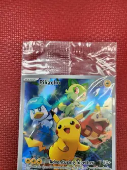 Pokemon Pikachu SVP 027 Scarlet & Violet Paldea Evolved ETB Promo ((SEALED)) - Image 2