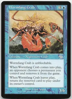 Wormfang Crab 56 Uncommon Judgment NM MTG - Image 1