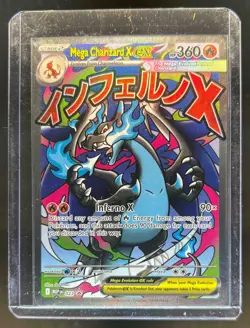 2025 Pokemon ME Black Star Promos MEP EN Mega Charizard X ex #023 - Image 1