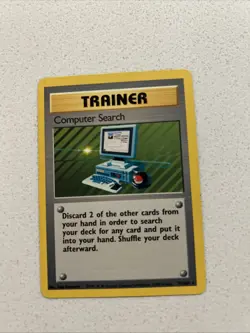 Pokemon TCG Trainer Rare Card Computer Search, 071/102 Base Set - Image 1