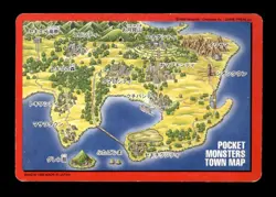 Charizard Trainer 000 Town Map Carddass Series 1-2 G Pokemon Japanese ~ MP - Image 2