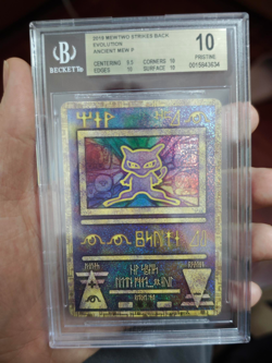 BGS 10 Pristine 2019 Pokemon Movie Ancient Mew Mewtwo Strikes Back Evolution - Image 1