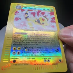 Pokemon TCG Ampharos 34/165 Rare Reverse Holo Expedition Base Set - Image 3