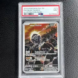 2023 Pokemon PAL EN Illustration Rare 218/193 Paldean Tauros PSA 9 - Image 1