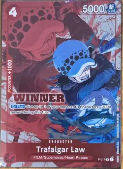 Trafalgar Law (Winner Pack Vol. 7) P-017 One Piece Promotion Cards Foil NM - Image 1