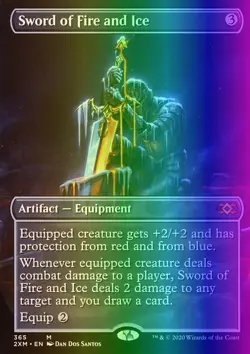 MTG Magic the Gathering Sword of Fire and Ice (365/503) Double Masters NM FOIL - Image 1
