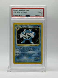 1999 Pokemon Game Poliwrath - Holo #13 PSA 9 - Image 1