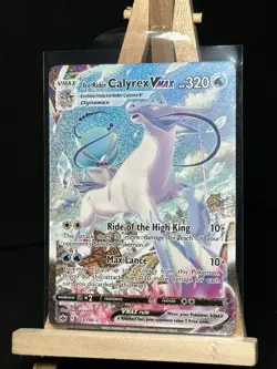Pokemon TCG Chilling Reign Ice Rider Calyrex VMAX 203/198 Full Art Alt Art NM - Image 1