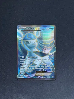 Glaceon EX 116/124 Fates Collide NEAR MINT Full Art Ultra Rare Pokemon Card - Image 1