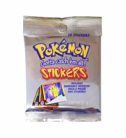 Pokemon Artbox Sticker Original 1999 einzeln zum aussuchen Gold Prism Base - Image 2