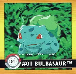 Pokemon Artbox Sticker Original 1999 einzeln zum aussuchen Gold Prism Base - Image 3