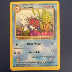 1999 Seaking 60/130 Base Set 2 Pokemon Card TCG - Image 1