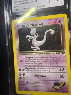 [ CGC 9 ] Rocket’s Mewtwo 14/132 Gym Challenge Holo Rare English Unlimited - Image 2