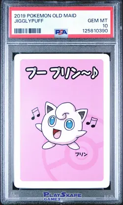 Pokemon Card PSA 10 Jigglypuff Old Maid Game Japanese 2019 #1 - Image 1