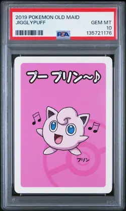 2019 Pokemon Japanese Playing Cards Old Maid Jigglypuff PSA 10 - Image 1