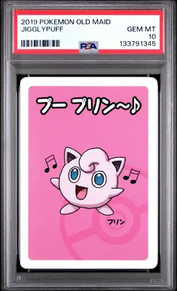 2019 POKEMON OLD MAID JIGGLYPUFF PSA 10 - Image 1