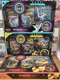 Pokemon Eeveelution Vmax Premium Collection Set of 3 - Vaporeon Jolteon Flareon - Image 1