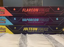 Pokemon Eeveelution Vmax Premium Collection - Vaporeon Flareon Jolteon Set of 3 - Image 1